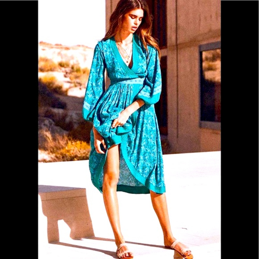 SPELL Jewel Soirée Dress Emerald XL